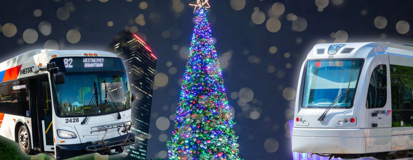 Ride METRO to Houston holiday attractions.